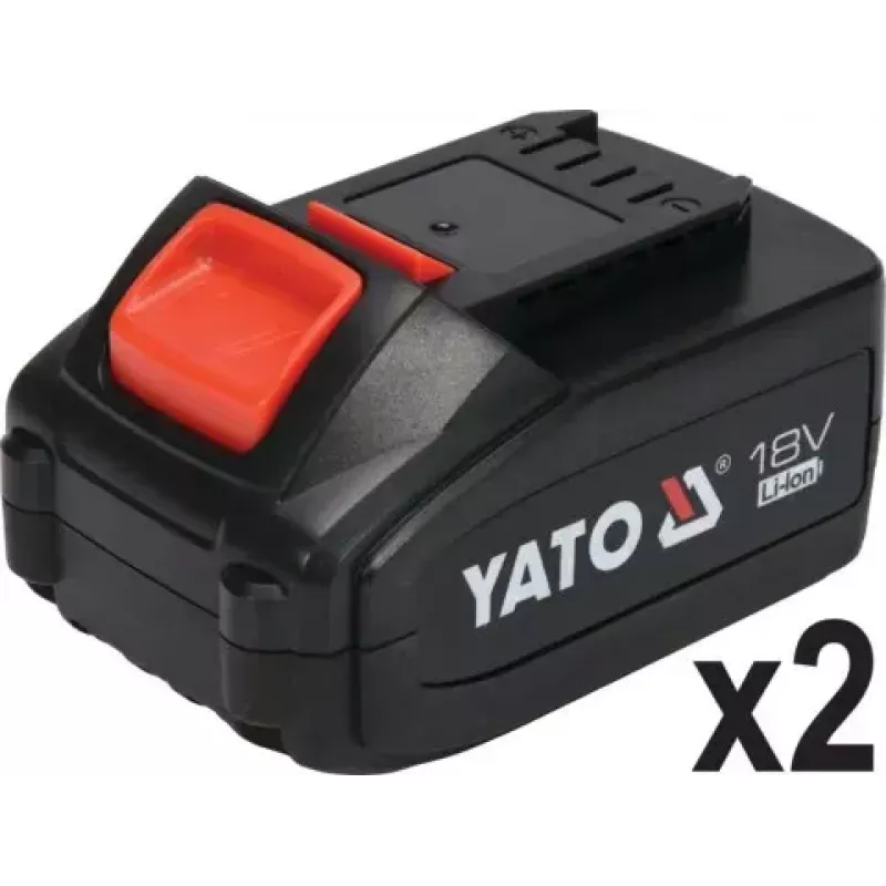 Kampinis šlifuoklis YATO YT-828295, belaidis 18 V, bešepetėlis, 125 mm diskas, 2x 4 Ah Li-Ion akumuliatoriai, 1,26 kg