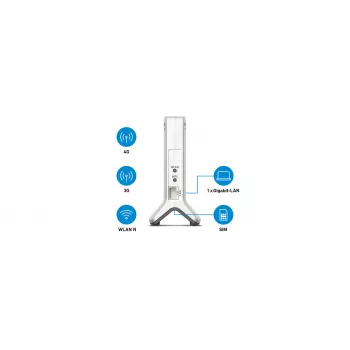 FRITZ!Box 6820 LTE vieno dažnio (2,4 GHz) belaidis maršrutizatorius Wi-Fi 4 (802.11n) baltas 1 4G vidinis