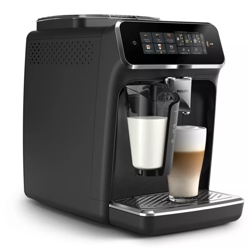 Kavos aparatas Philips EP3341/50 pilnai automatinis, 1,8 L vandens talpa, 275 g pupelių talpa, 0,26 L pieno talpa, 15 barų, keraminis malūnėlis
