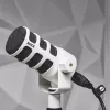 Dinaminis sceninis mikrofonas Rode PodMic baltas — kardioidinis, XLR, 20–20000 Hz, -57 dB jautrumas