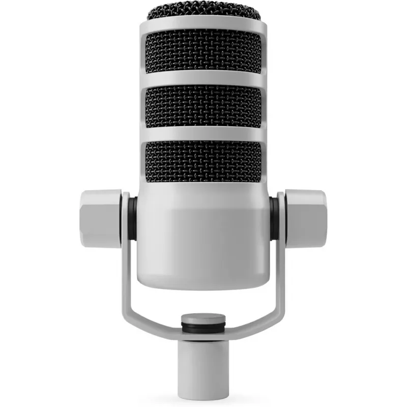 Dinaminis sceninis mikrofonas Rode PodMic baltas — kardioidinis, XLR, 20–20000 Hz, -57 dB jautrumas