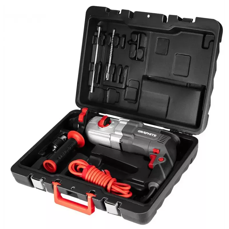 Rotacinis plaktukas GRAPHITE 58G539 – vieno korpuso, kompaktiškas dizainas