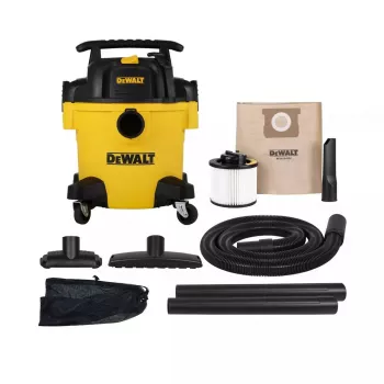 Šlapio ir sauso dulkių siurblys DeWalt AT-DXV20P — 20 L, 230 V, 15 kPa, HEPA filtras, 3 m laidas