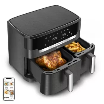 Kepimo krosnelė Tefal Easy Fry Dual XXL EY942HE0, dviguba, 11 l, 2020 W, karšto oro, pilka