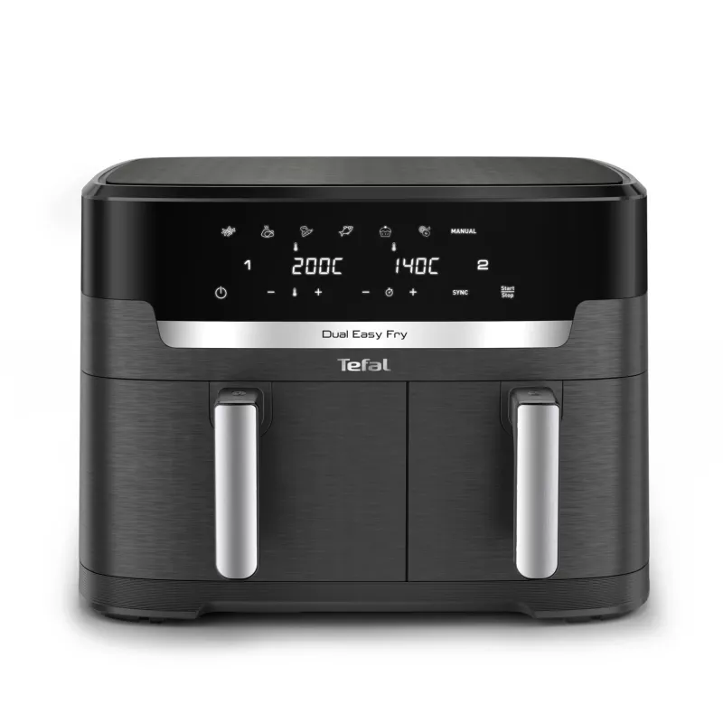 Kepimo krosnelė Tefal Easy Fry Dual XXL EY942HE0, dviguba, 11 l, 2020 W, karšto oro, pilka