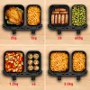 Kepimo krosnelė Tefal Easy Fry Dual XXL EY942HE0, dviguba, 11 l, 2020 W, karšto oro, pilka