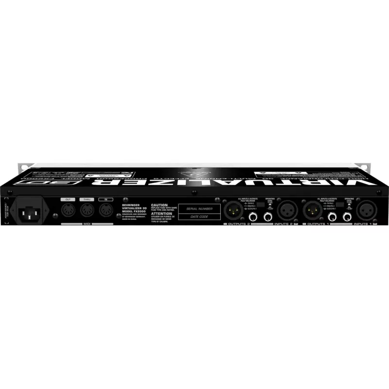 Efektų procesorius Behringer FX2000 44,5 mm plotis 483 mm gylis 217 mm aukštis