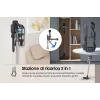 Samsung VS20B75AGR1 2-in-1 lazdelinis dulkių siurblys, akumuliatorinis, be maišelio, 550 W, juodos ir mėtų spalvos