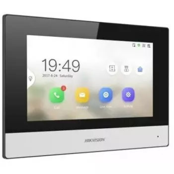 Vidinė stotelė Hikvision DS-KH6320-WTE2(B) juoda pilka Wi-Fi Ethernet