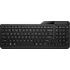 Belaidė klaviatūra HP 475 Dual-Mode – pilno dydžio QWERTY, RF + Bluetooth 5.3, skaitmeninis blokas, juoda, 376×153×19 mm