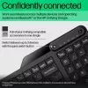 Belaidė klaviatūra HP 475 Dual-Mode – pilno dydžio QWERTY, RF + Bluetooth 5.3, skaitmeninis blokas, juoda, 376×153×19 mm