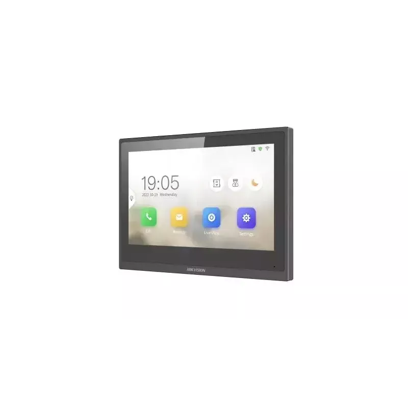 Vaizdo domofono vidinis monitorius Hikvision DS-KH6351-WTE1 7 colių LCD 1024x600 juodas
