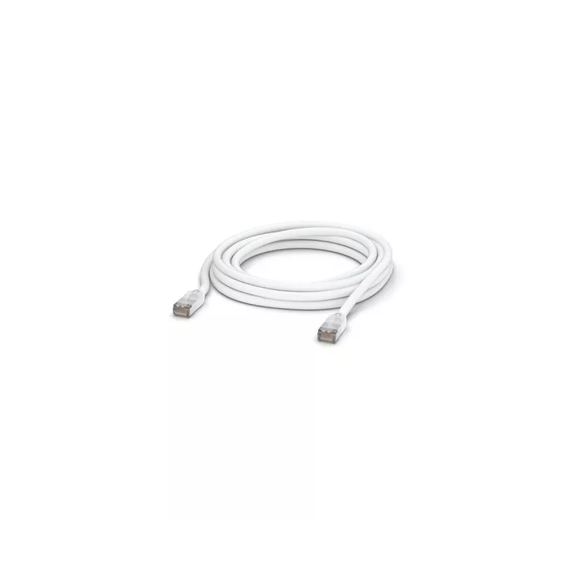 Pataisinis kabelis UBIQUITI UACC-CABLE-PATCH-OUTDOOR-5M-W, RJ-45 Cat5e, vytos poros, 5 m, baltas, S/UTP