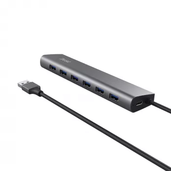 Trust Halyx USB 3.2 Gen 1 (3.1 Gen 1) Type-A 5000 Mbit/s Sidabrinis