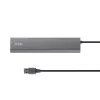 Trust Halyx 24967 USB šakotuvas 7 prievadų, USB 3.2 Gen 1, Type-A, 5000 Mbit/s, sidabrinės spalvos