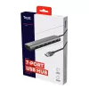 Trust Halyx 24967 USB šakotuvas 7 prievadų, USB 3.2 Gen 1, Type-A, 5000 Mbit/s, sidabrinės spalvos