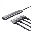 Trust Halyx USB 3.2 Gen 1 (3.1 Gen 1) Type-A 4 prievadų USB šakotuvas, juoda/pilka