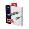 Trust Halyx USB 3.2 Gen 1 (3.1 Gen 1) Type-A 4 prievadų USB šakotuvas, juoda/pilka