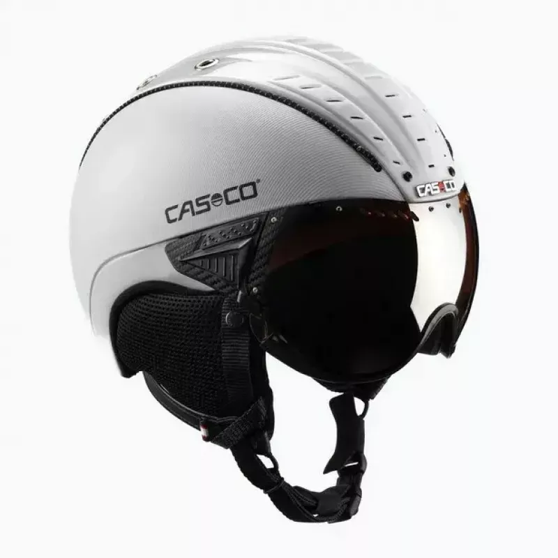 Slidinėjimo šalmas Casco SP-2 Carbonic Visor White dydis S (52-54 cm)