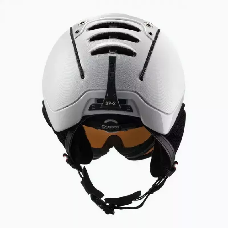 Slidinėjimo šalmas Casco SP-2 Carbonic Visor White dydis S (52-54 cm)