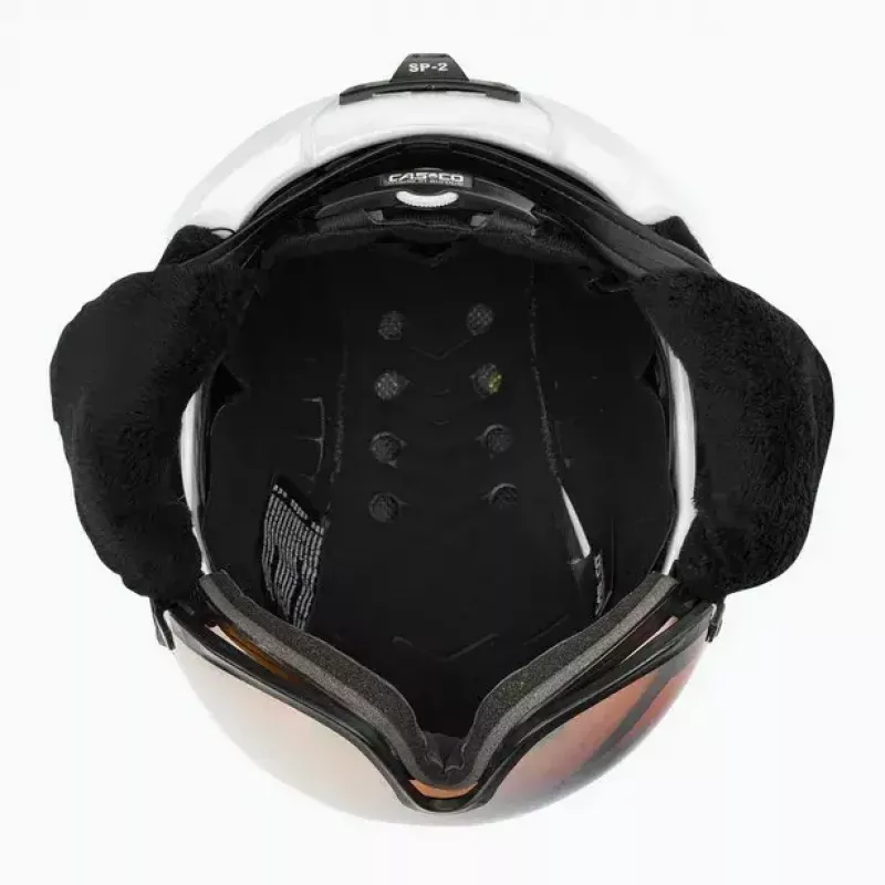 Slidinėjimo šalmas Casco SP-2 Carbonic Visor White dydis S (52-54 cm)