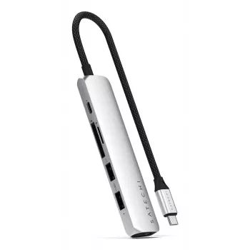 Satechi ST-P6SS USB-C išplėtimo stotelė 10000 Mbit/s sidabrinė