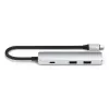 Satechi ST-P4SS USB-C 4-in-1 adapteris 4K HDMI USB 3.0 sidabrinis