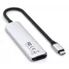 Satechi ST-P4SS USB-C 4-in-1 adapteris 4K HDMI USB 3.0 sidabrinis