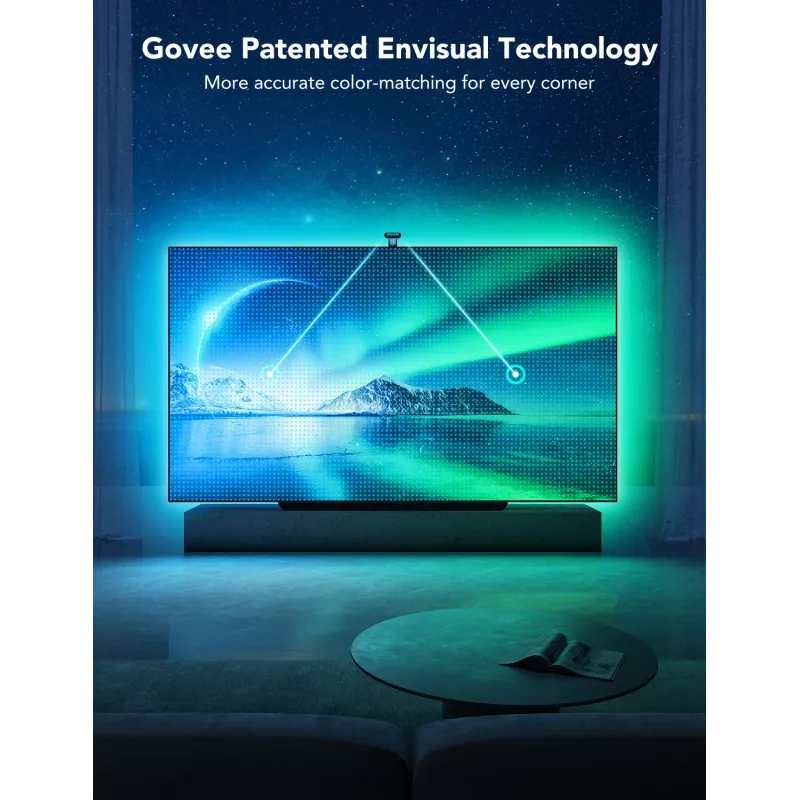 LED juostelė Govee Envisual TV Backlight T2 su dviem kameromis 75–85 colių televizoriams