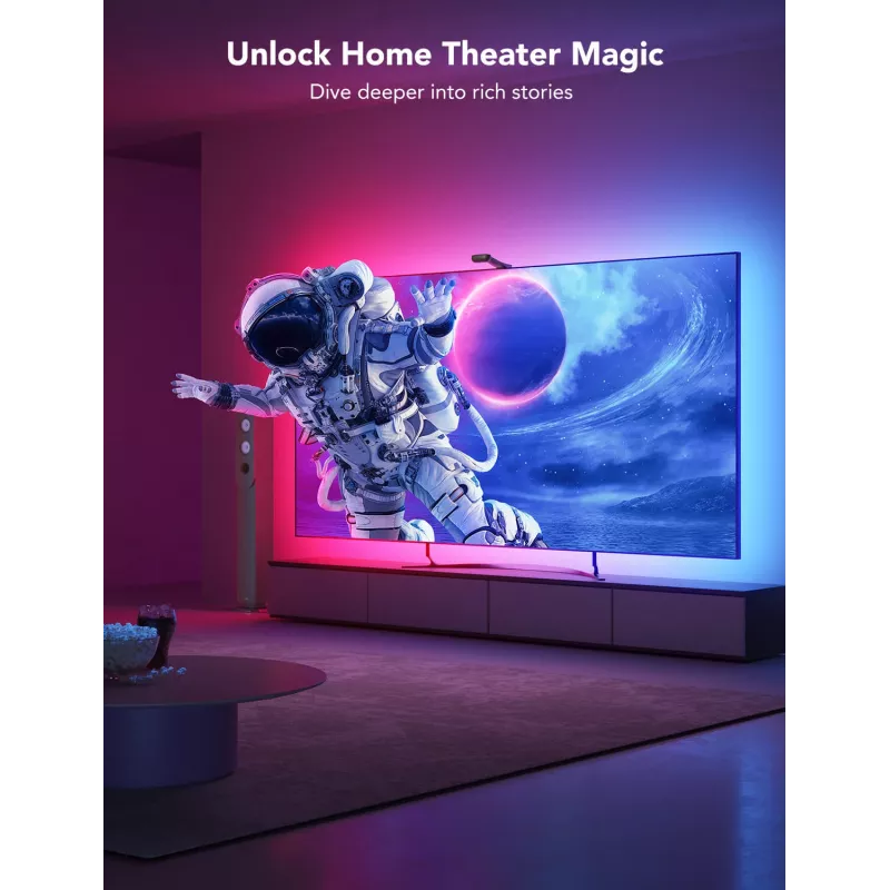 LED juostelė Govee Envisual TV Backlight T2 su dviem kameromis 75–85 colių televizoriams