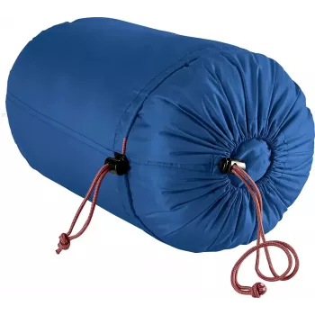 Vaikiškas miegmaišis DEUTER Starlight, mumijos formos, 130–170 cm, vasarinis, 910 g, su gobtuvu, naktinė mėlyna/raudonmedis