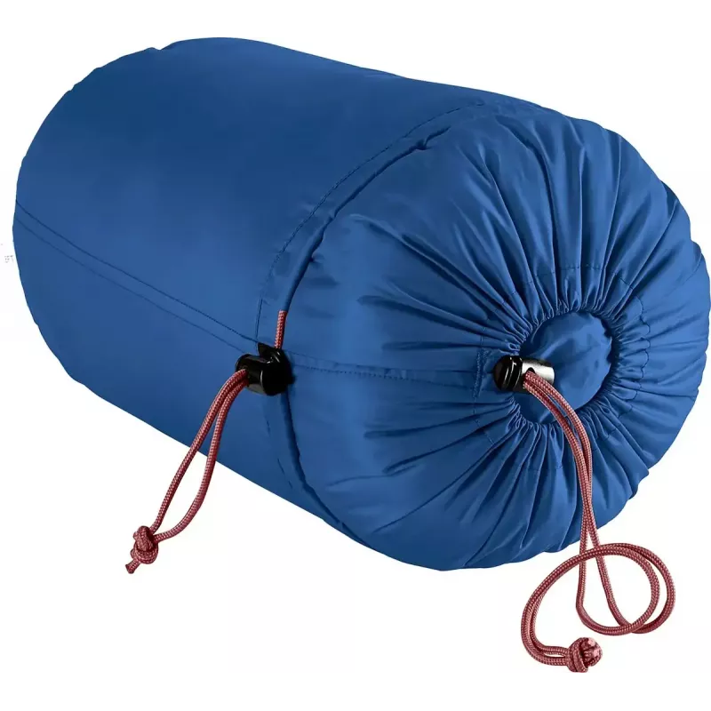 Vaikiškas miegmaišis DEUTER Starlight, mumijos formos, 130–170 cm, vasarinis, 910 g, su gobtuvu, naktinė mėlyna/raudonmedis