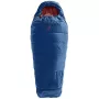 Vaikiškas miegmaišis DEUTER Starlight, mumijos formos, 130–170 cm, vasarinis, 910 g, su gobtuvu, naktinė mėlyna/raudonmedis