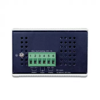 PLANET IGUP-2205AT Pramoninis Gigabitinio Etherneto keitiklis 2x100/1000X SFP į 2x10/100/1000T 802.3bt PoE++
