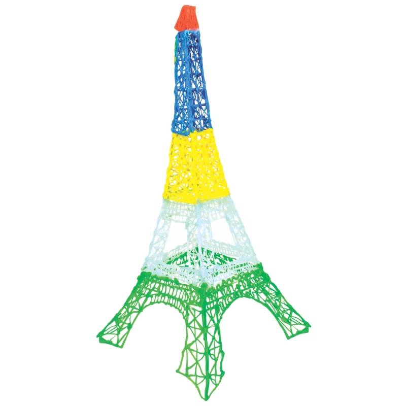 3Doodler Start Eco plastiko užtaisų rinkinys Fire and Ice – 250 vnt., 2,5 mm, kompostuojamas, Oranžinė/Turkio/Balta/Geltona