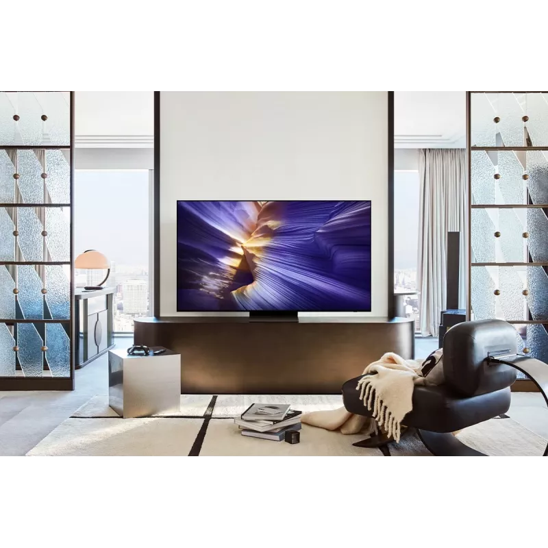 OLED televizorius Samsung S90F QE83S90FAE 83 colių 4K UHD (3840×2160), Tizen, 120 Hz, HDMI x4, Wi‑Fi, Bluetooth 5.3