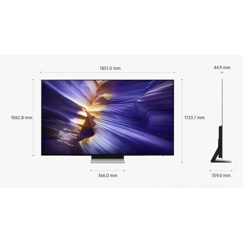 OLED televizorius Samsung S90F QE83S90FAE 83 colių 4K UHD (3840×2160), Tizen, 120 Hz, HDMI x4, Wi‑Fi, Bluetooth 5.3