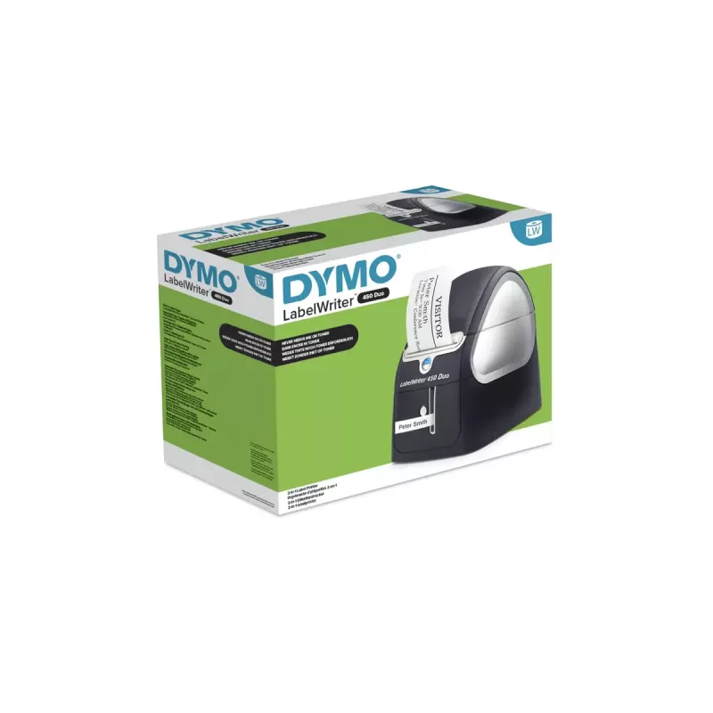 DYMO LabelWriter 450 Duo – terminis etikečių spausdintuvas popierinėms ir plastikinėms etiketėms