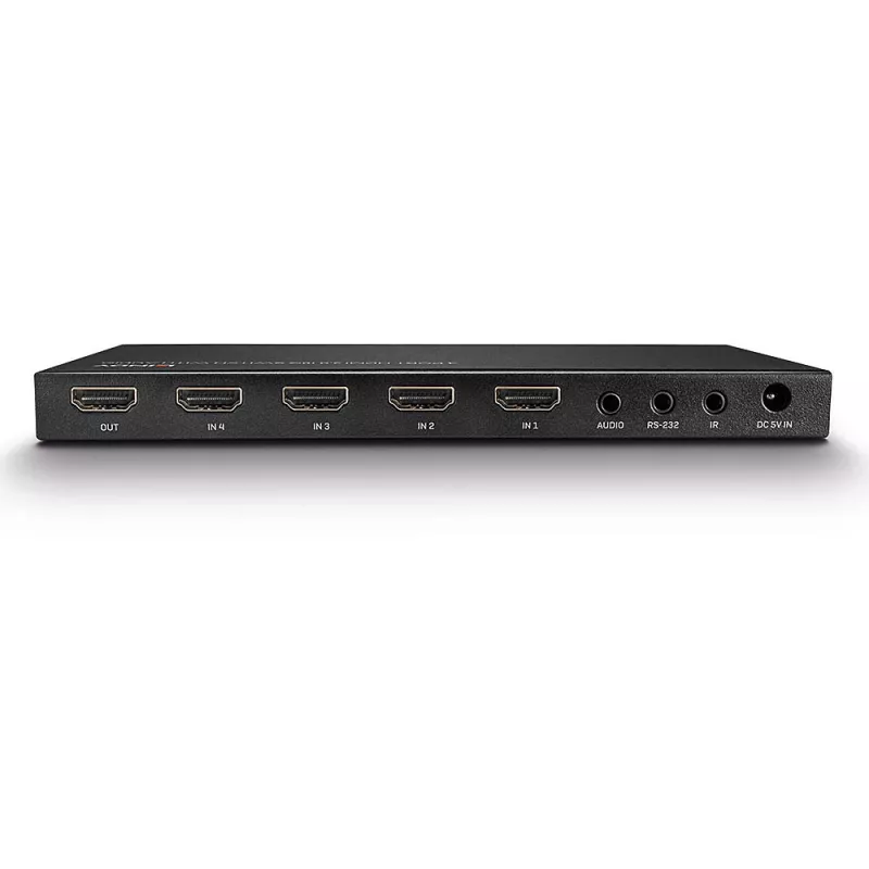 Lindy 38249 HDMI 2.0 18G perjungiklis su garsu, 4 prievadai, stalinis