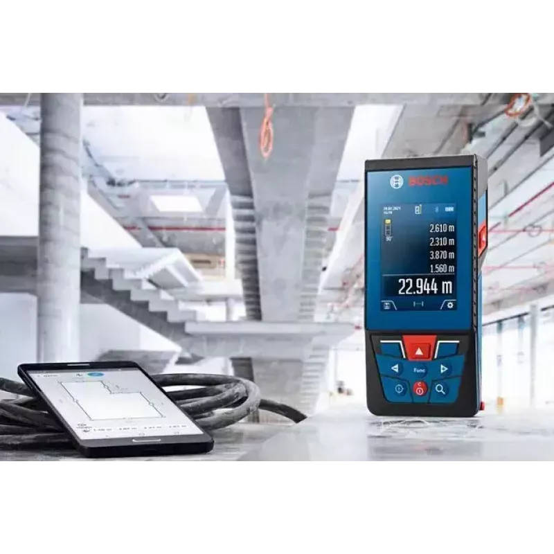 Bosch GLM 100-25 C Professional nuotolio matuoklis 100 m, juoda, mėlyna, raudona