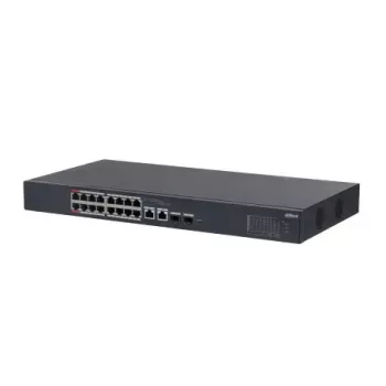 Dahua Technology DH-CS4218-16ET-190 valdomas L2 Gigabit Ethernet tinklo jungiklis su PoE, juodas