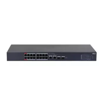 Dahua Technology DH-CS4218-16ET-190 valdomas L2 Gigabit Ethernet tinklo jungiklis su PoE, juodas