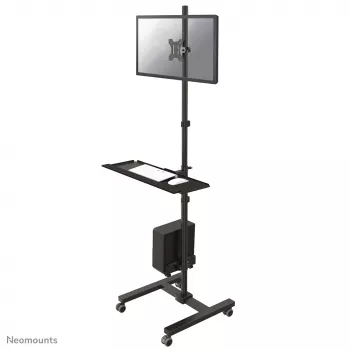 Neomounts FPMA-MOBILE1700 Mobilus stovas darbo vietai 10-32 colių, juodas, plieninis, 8 kg