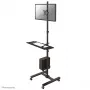 Neomounts FPMA-MOBILE1700 Mobilus stovas darbo vietai 10-32 colių, juodas, plieninis, 8 kg