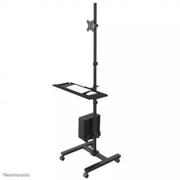 Neomounts FPMA-MOBILE1700 Mobilus stovas darbo vietai 10-32 colių, juodas, plieninis, 8 kg