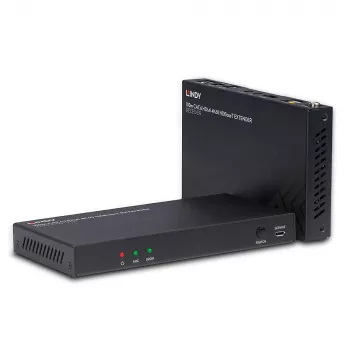 HDMI prailgintuvas siųstuvas ir imtuvas Lindy 100m Cat.6 4K60 Garsas IR RS-232