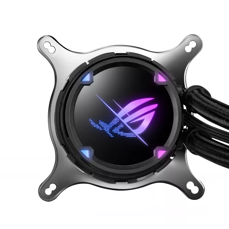 ASUS ROG Strix LC II 240 ARGB procesoriaus vandens aušintuvas 240 mm, 2x120 mm ventiliatoriai, ARGB, juodas
