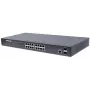 Intellinet 16 prievadų Gigabit Ethernet PoE+ žiniatinkliu valdomas jungiklis su 2 SFP prievadais, IEEE 802.3at/af, 374 W, 19 colių lentyninis