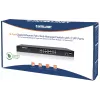 Intellinet 16 prievadų Gigabit Ethernet PoE+ žiniatinkliu valdomas jungiklis su 2 SFP prievadais, IEEE 802.3at/af, 374 W, 19 colių lentyninis