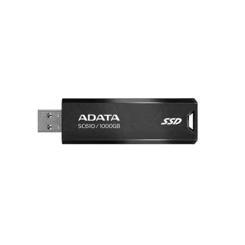 USB atmintukas ADATA SC610 1 TB, USB Type-A, USB 3.2 Gen 2, juodas, plastikinis korpusas